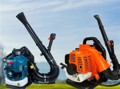 Puhač lišća na cesti